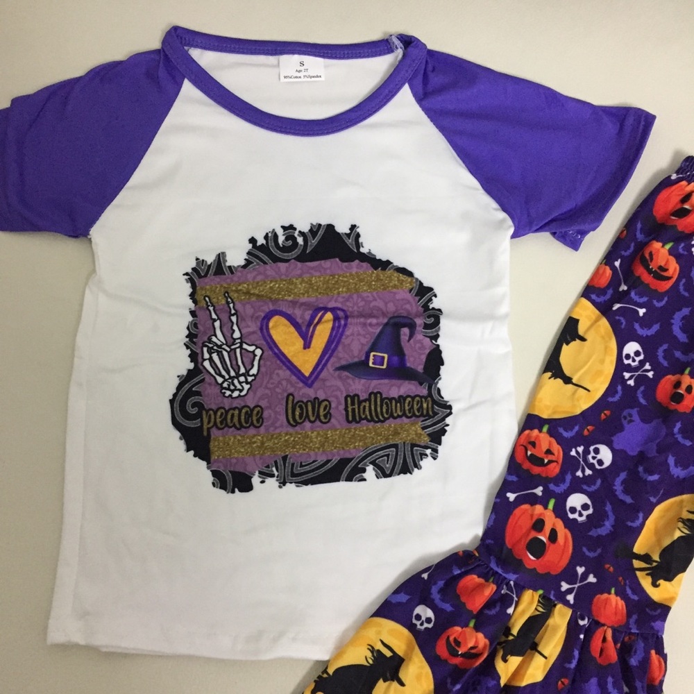 Halloween 🎃 Pumpkin 🎃 Cute Pants Set - Picture 5 of 6